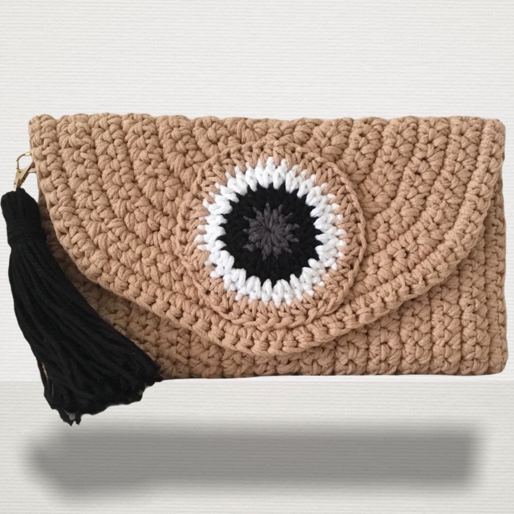 Olivia Evil Eye 🧿 Clutch with tassel